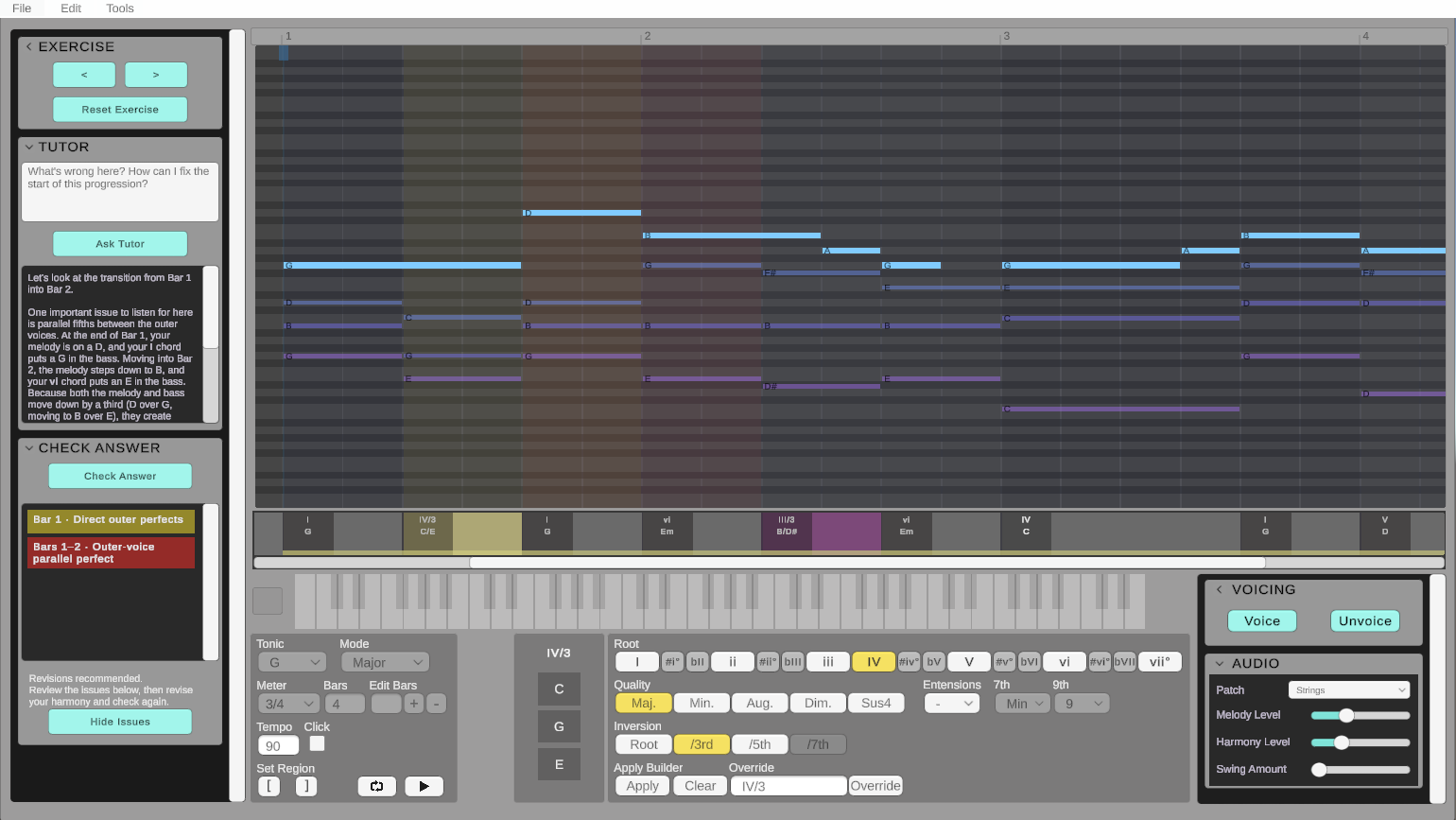 Chord Lab Lesson Mode tutor